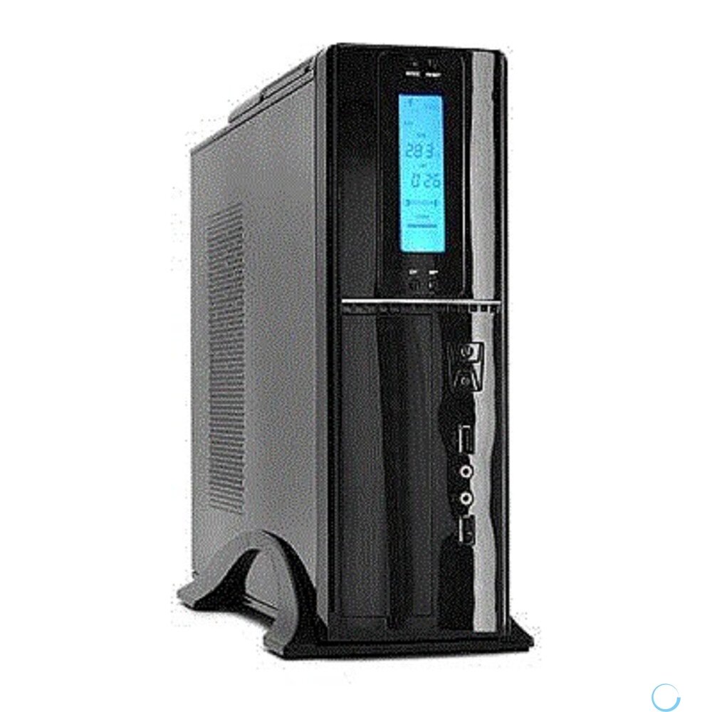 PowerCool Корпус S0506-300W (Desktop, Black, SFX 300W-80mm, 24+8pin, LCD + датч. темп.3шт)