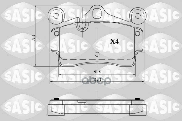 Колодки Тормозные Дисковые (Комплект) Audi Porsche Vwg Q7 Cayenne Touareg Sasic арт. 6216127