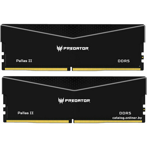 Модуль памяти 64Gb (2x32 ГБ) Acer Predator Pallas II Black, DDR5, 6000Mhz, CL32 (32-38-38-76), 1.35V