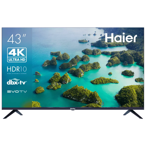 Телевизор Haier Smart TV S2 диагональ 43 разрешение 4K черный 29999₽