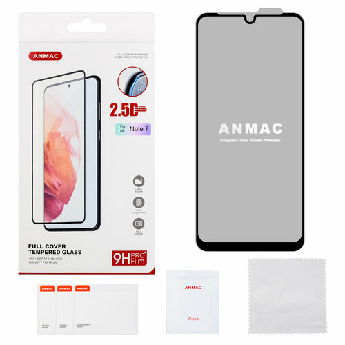 Защитное стекло Xiaomi Note 7 Full Cover ANMAC бесцветный, прозрачный