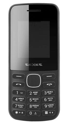 Телефон teXet TM-117, 2 SIM, черный