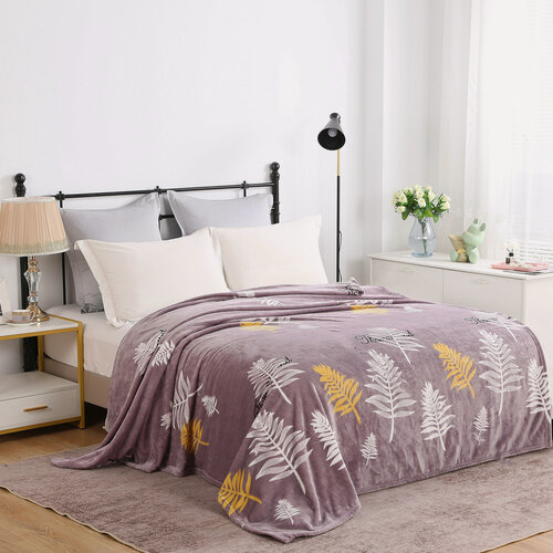 Изображение товара Плед полуторный 150х200 Cleo California с рисунком покрывало на диван и кровать