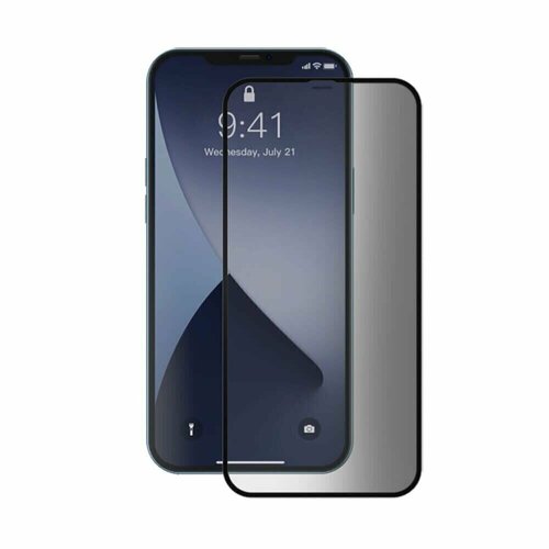 Защитное стекло Ainy 2.5D Full Screen Cover для iPhone 12 / 12 Pro Anti-spy защитное стекло противоударное 5d для iphone 12 pro max на весь экран full screen cover черное