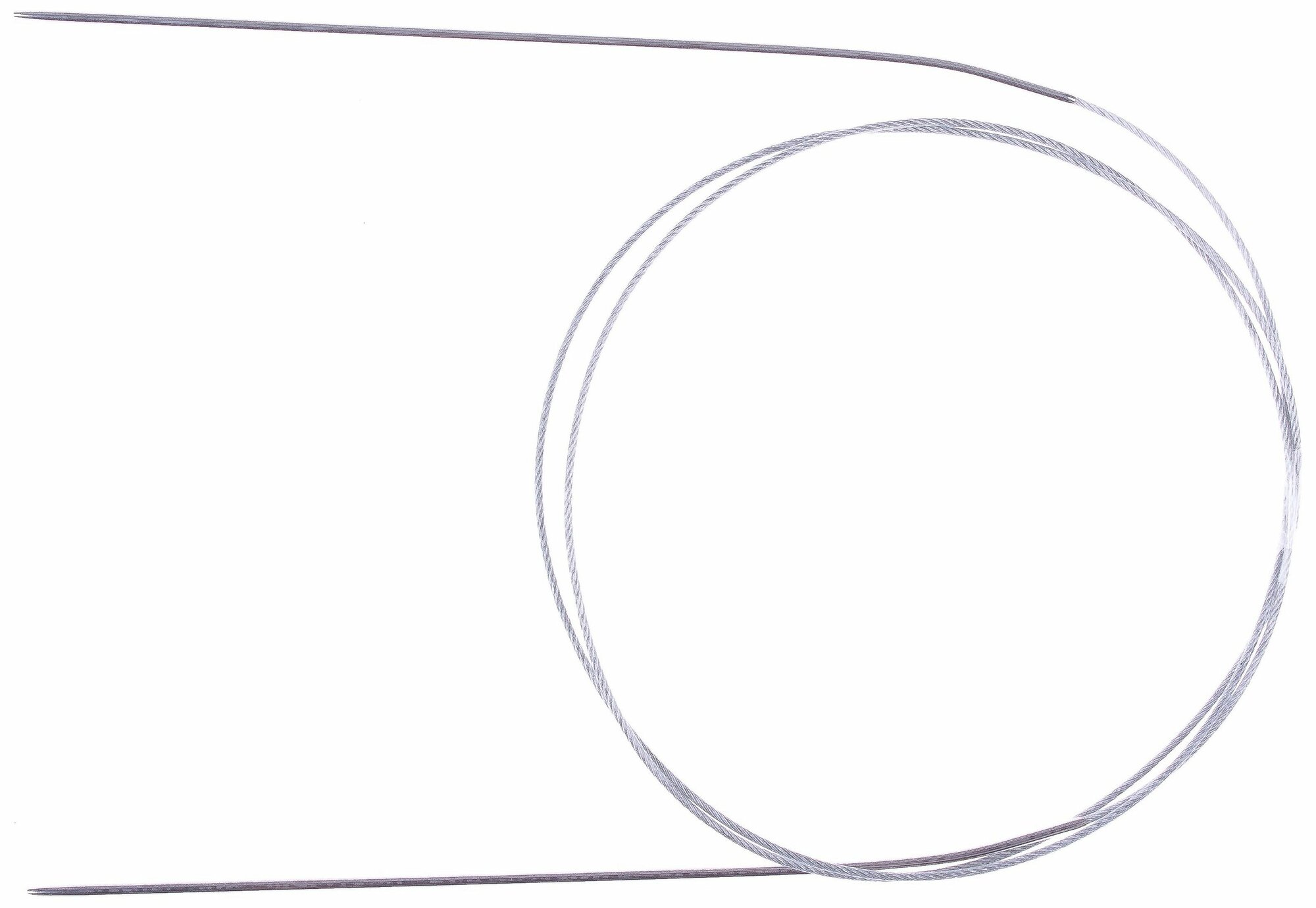 Спицы для вязания круговые GAMMA с металлической леской, d1,6мм, 100см, 1шт