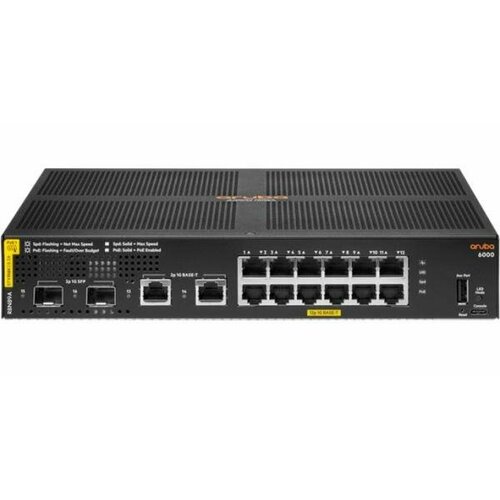 Коммутатор HPE Aruba 6000 R8N89AABB 2SFP 12PoE 139W управляемый 88982₽