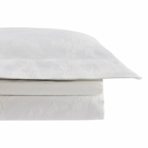 BY COLLECTION Комплект постельного белья жаккард евро 90 хлопок 10 полиэстер молочный 12107₽