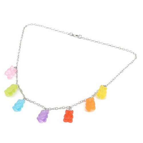 Колье Anikom, красный, желтый