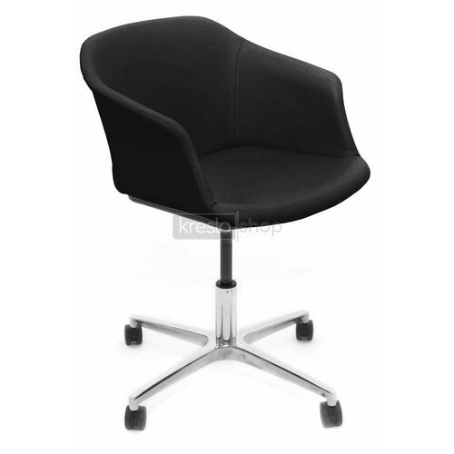 Кресло для переговорной Corfu Corfu 265/G Dakota black черная натуральная кожа