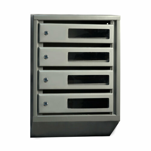 Ящик почтовый Klesto 4 секционный с окошком 4832₽