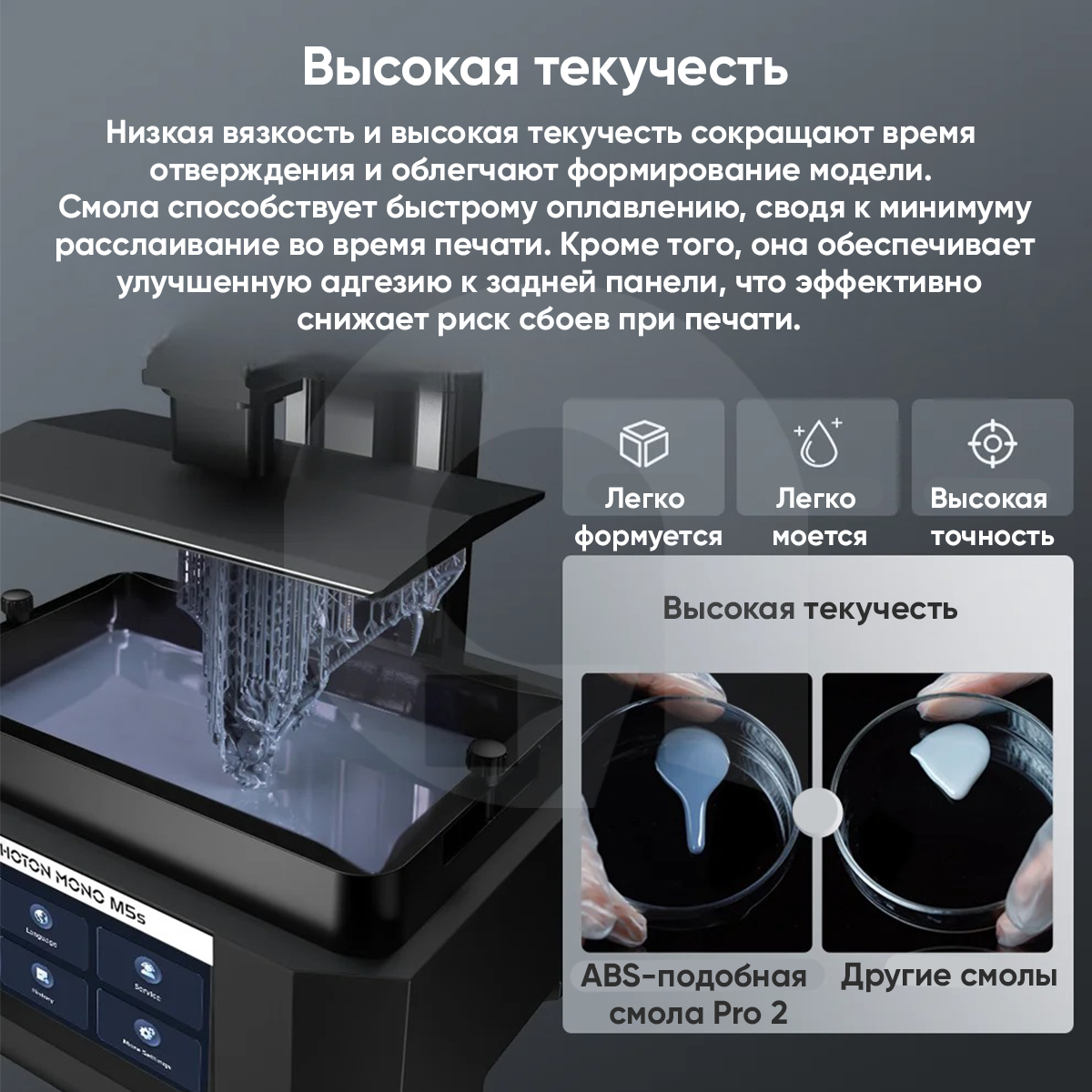 Смола ANYCUBIC Standard Resin V2, 1 Кг, зеленая полупрозрачная — фото 1