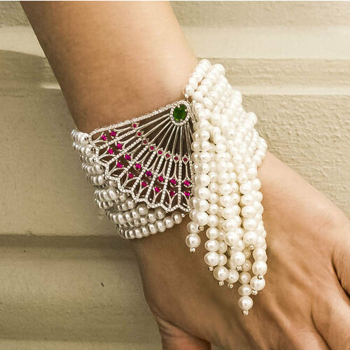 Браслет Mia Diva, жемчуг пресноводный, белый