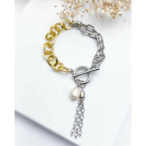 Браслет Silver WINGS жемчуг имитация размер 19 см 1400₽