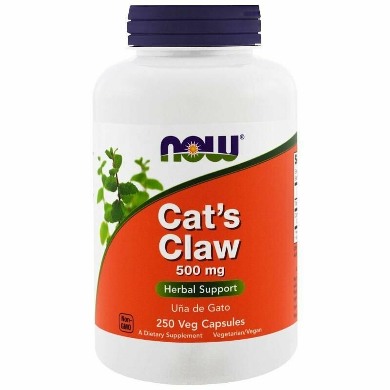 НАУ Кошачий коготь 500 мг / NOW Cat's Claw 500 mg (250 капс.)