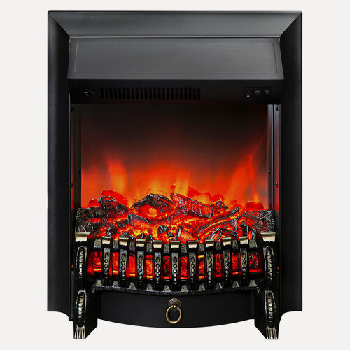 Изображение товара Электроочаг RealFlame Fobos BL, черный, звуковой эффект, обогрев (электрический очаг)