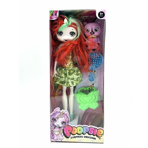 Кукла Пупси - Единорог шарнирная с аксессуарами и питомцем 599₽