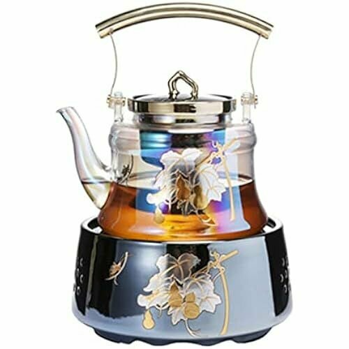 Электрический чайник стеклокерамическая плита набор чайников диспенсер для горячей воды для кухни бытовой утолщенное стекло большая емкость 900 мл 1500 Вт сенсорное управление чай B Sublime Ambition элегантный 79265₽