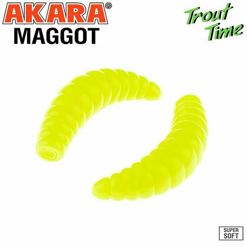 Силиконовая приманка Trout Time MAGGOT 1,6 Cheese 40.6мм, 10 шт. №04Y