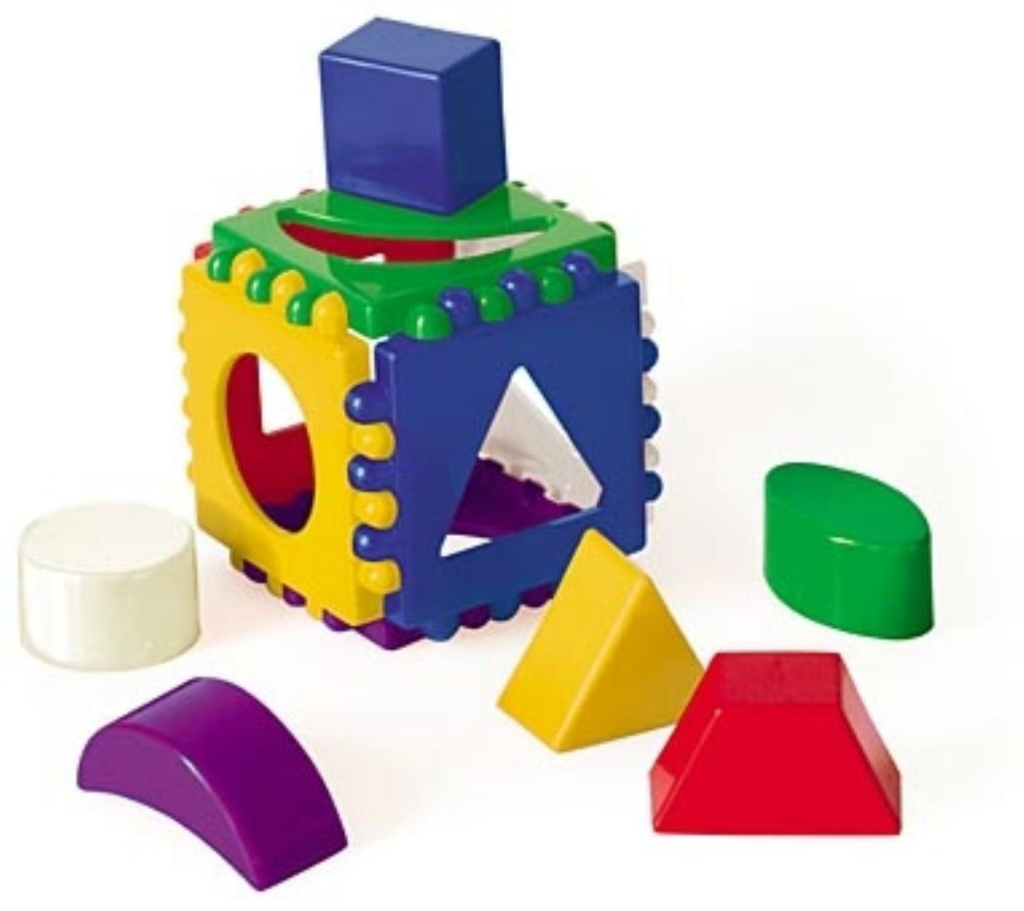 Куб логический маленький, 8x8x8 см.