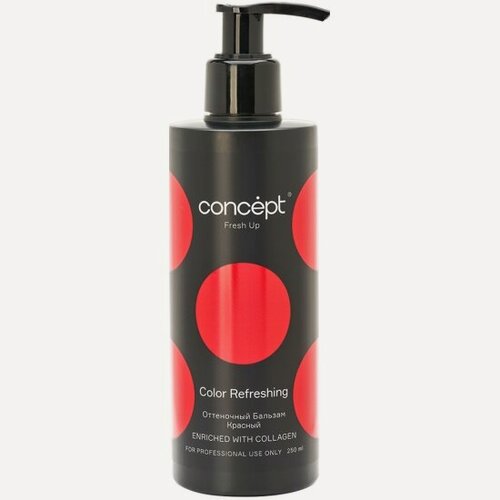 Изображение товара Оттеночный бальзам для волос Concept Fresh Up обогащенный коллагеном, красный, 250 мл