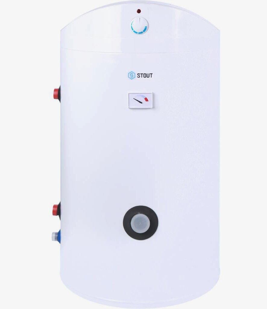 STOUT 100л Бойлер комбинированного нагрева со встроенным ТЭНом 2кВт напольный