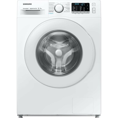 Стиральная машина узкая Samsung WW80AGAS21TELP инверторный мотор загрузка 8 кг Генератор Eco Bubble белый 5709000₽
