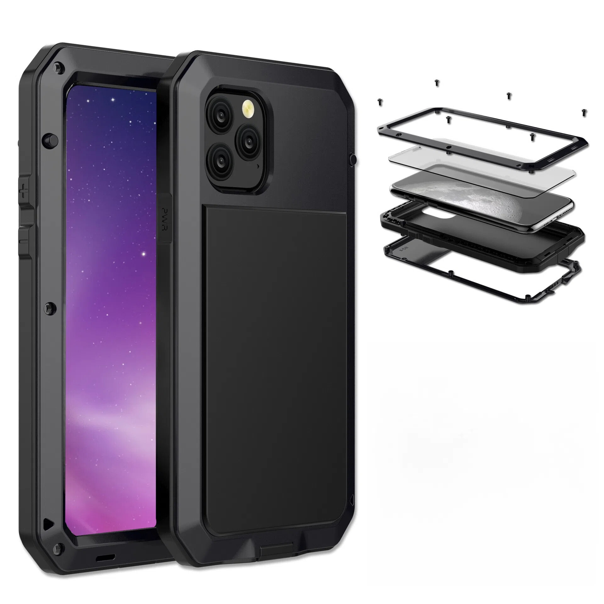 Бронированный противоударный чехол Taktik Extreme для iPhone 12 mini, черный