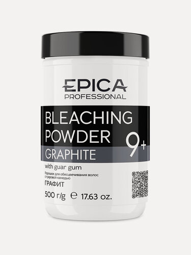 Изображение товара EPICA Professional Bleaching Powder GRAPHITE / Порошок для обесцвечивания Графит, 500 гр.
