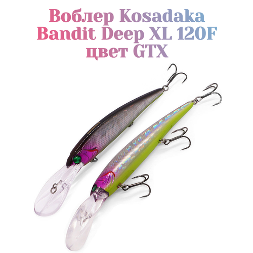 Воблер для троллинга Kosadaka Bandit Deep XL 120 мм вес 21 гр цвет GTX