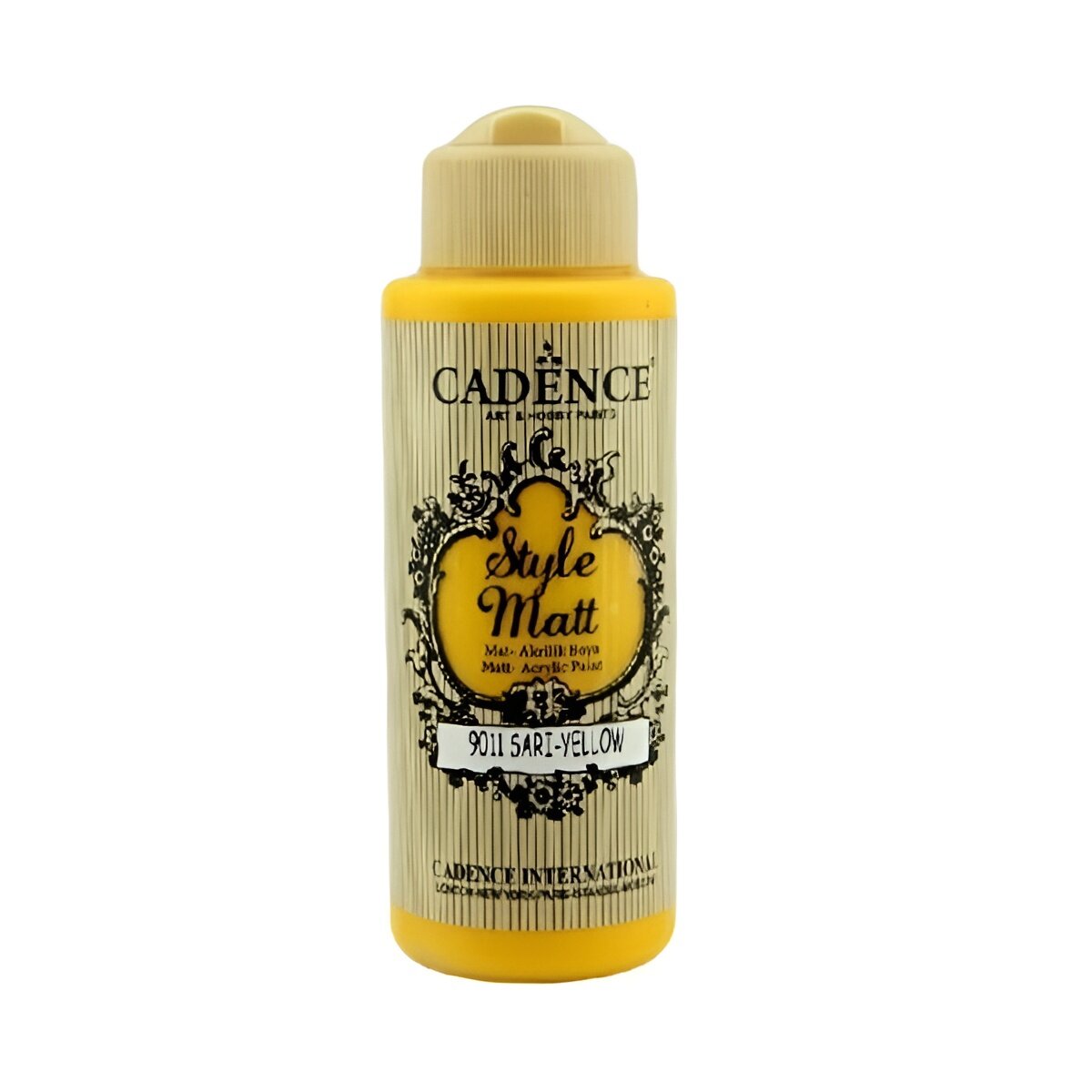 Акриловая краска Cadence Style Matt Acrylic Paint, 120 ml. Yellow-S9011