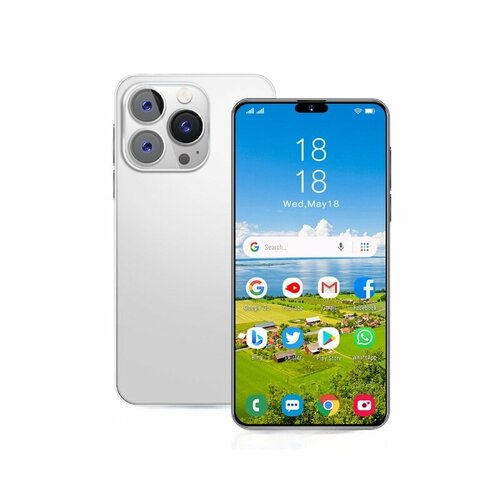 Смартфон i15 ProMAX 5G диагональ 67 память 16Гб1T белый 3359₽