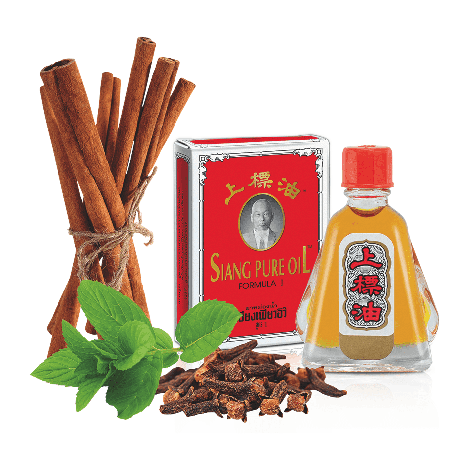 Siang Pure Oil Formula 1 Тайское лечебное масло при головной боли усталости спазмах и укачивании 3 мл