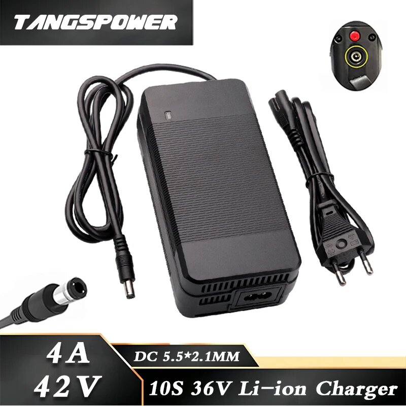 TANGSPOWER Зарядное устройство для литиевых аккумуляторов 42В 4А, EU