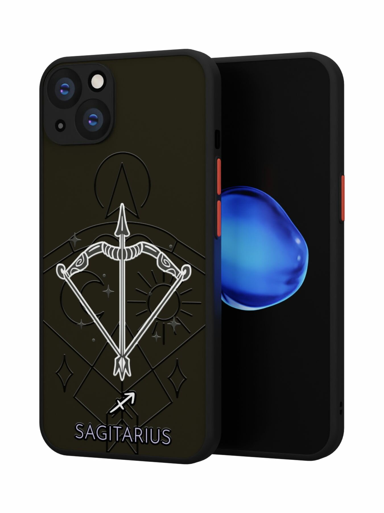 Чехол DesignOnCase для iPhone 15, с защитой камеры, с принтом Sagitarius