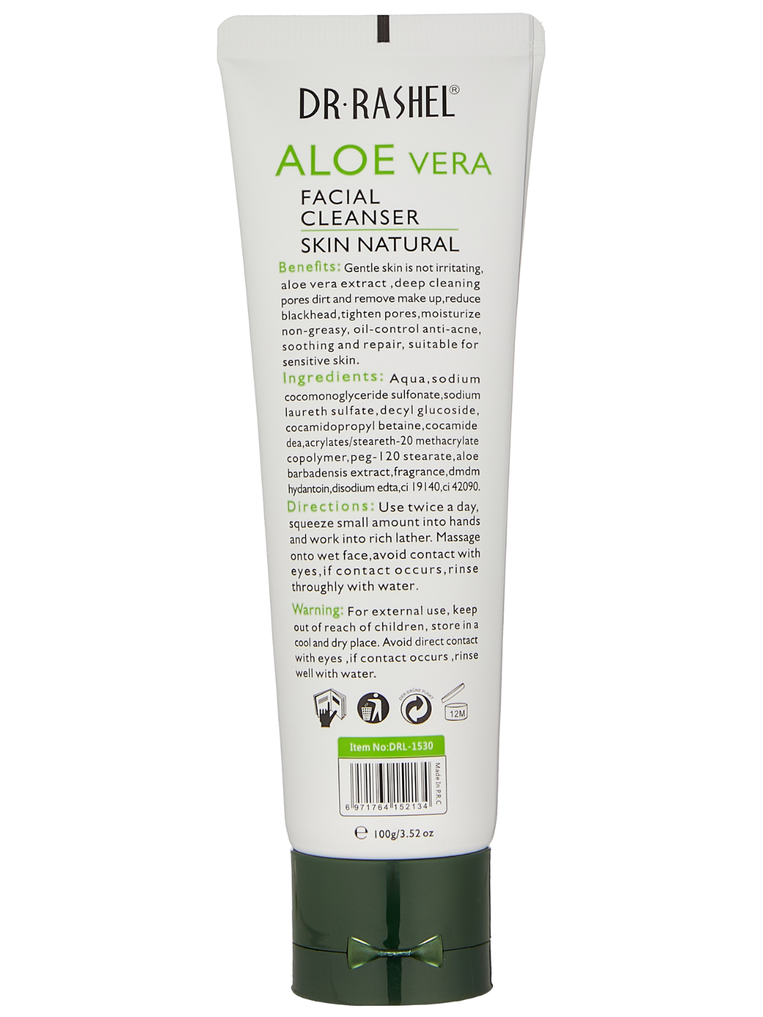 Гель для лица Dr.Rashel Aloe Vera Facial Cleanser, для всех типов кожи — фото 1