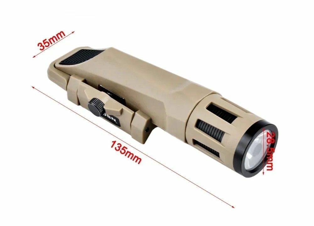 Фонарь тактический INFORCE LONG-WML Gen 2 + стробоскоп ТАН — фото 1