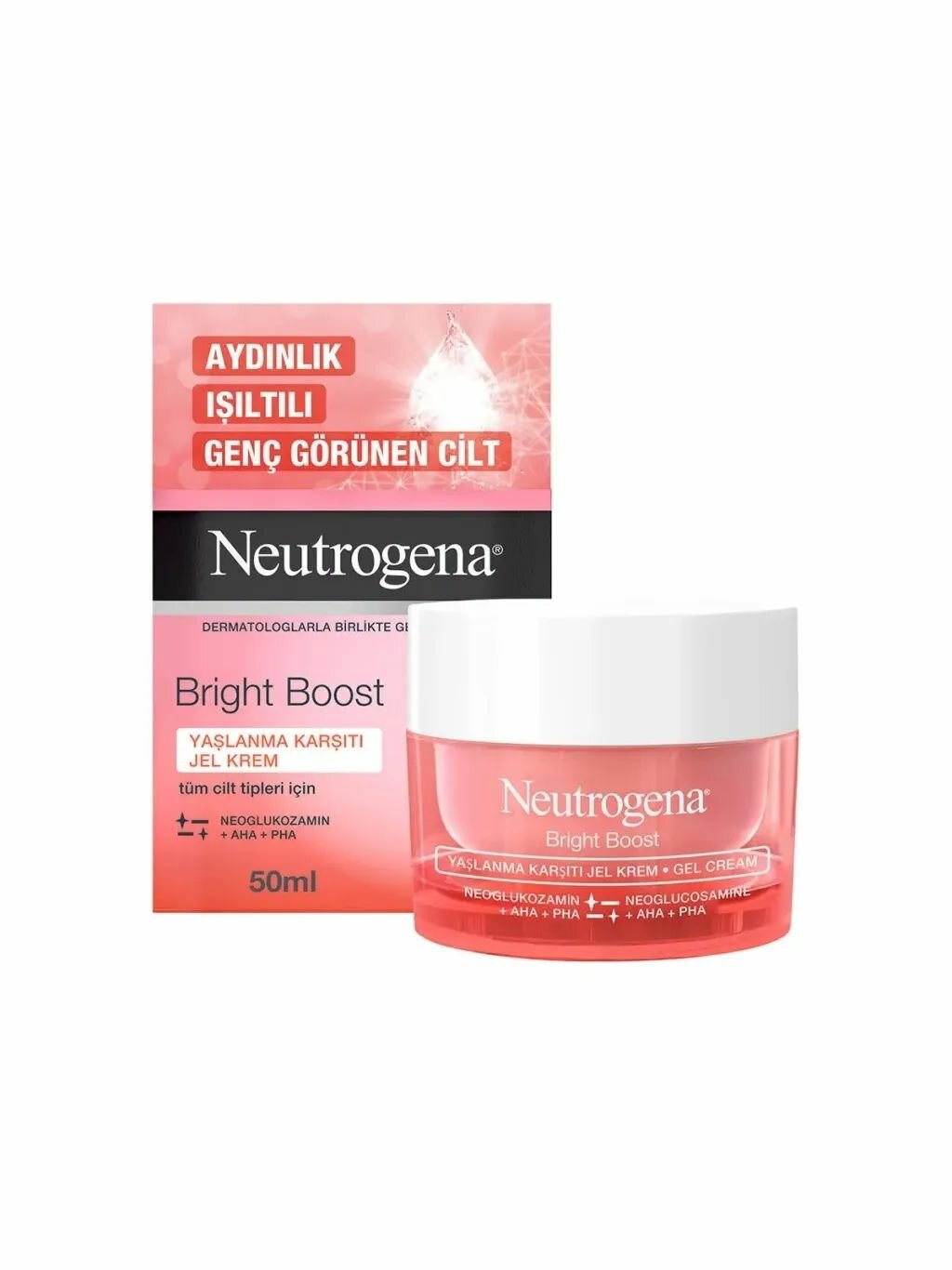 Антивозрастной гель-крем Neutrogena Bright Boost, 50 мл |новинка| обновление кожи, борьба с признаками старения.