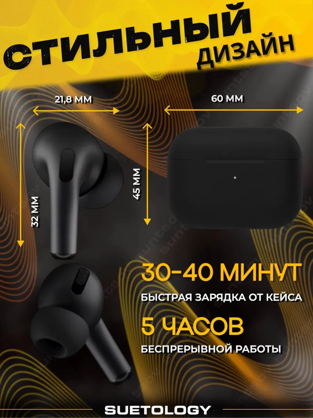 Беспроводные наушники Pods Pro 2 DUBAI, для iPhone и Android — фото 1