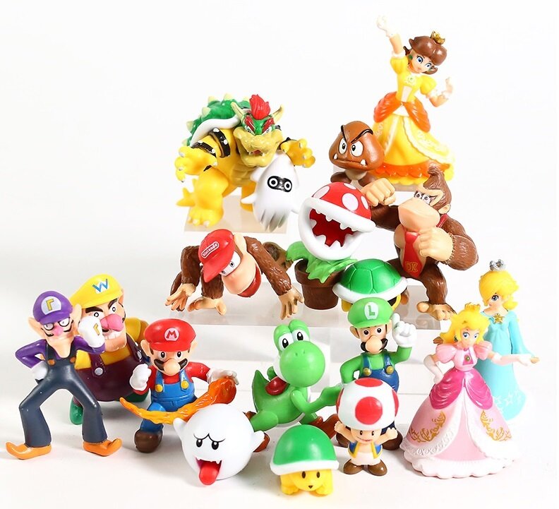 Набор из 18 мини фигурок "Супер Марио"- Super Mario — фото 1