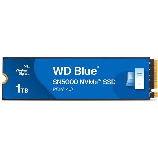 SSD диск Western Digital Blue SN5000, 1000GB, M.2 2280, PCIe 4.0 x4 (WDS100T4B0E)