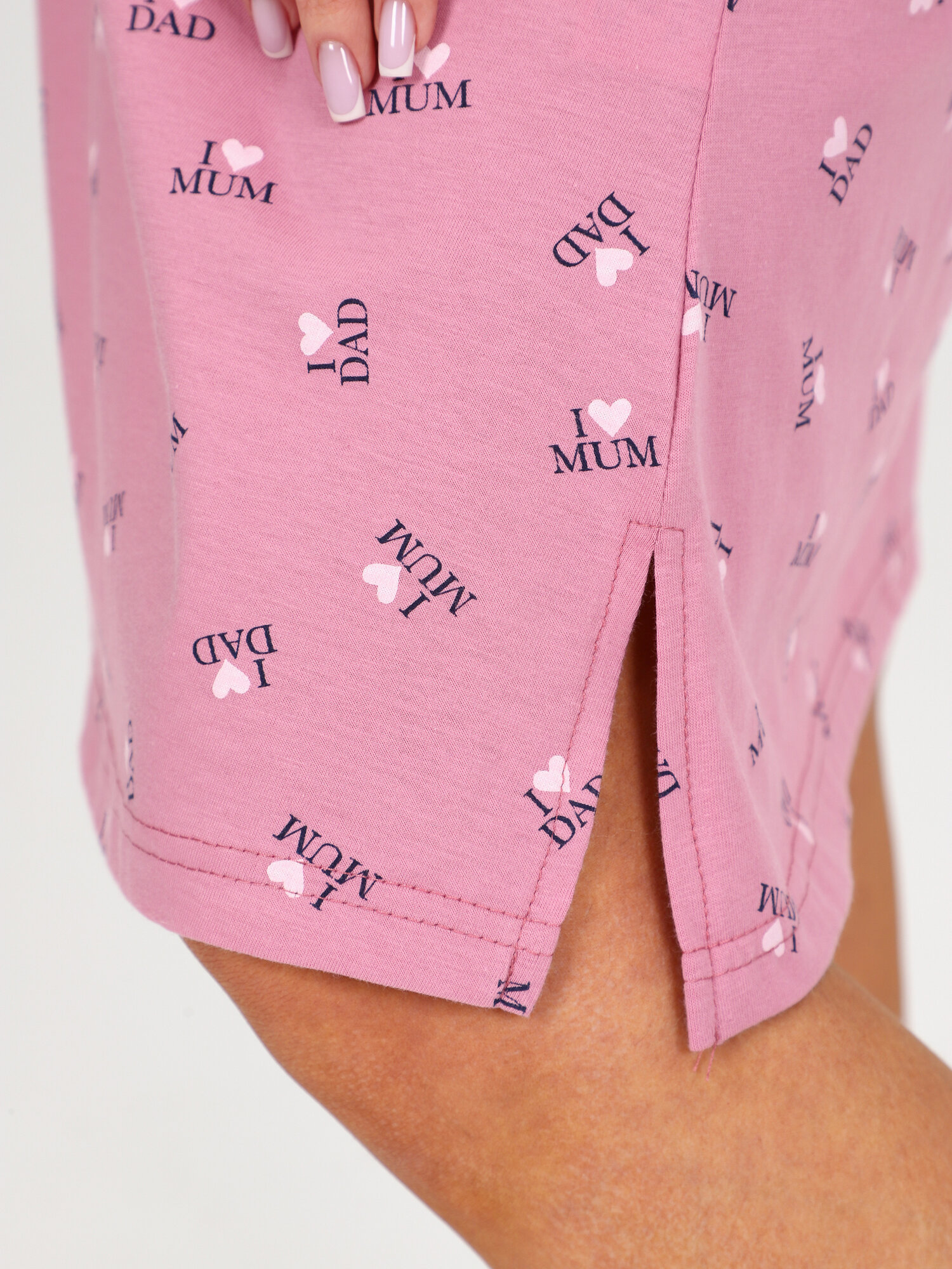 Сорочка для кормящих мам HOME STYLE Базовая коллекция, размер 50, брусничный — фото 1