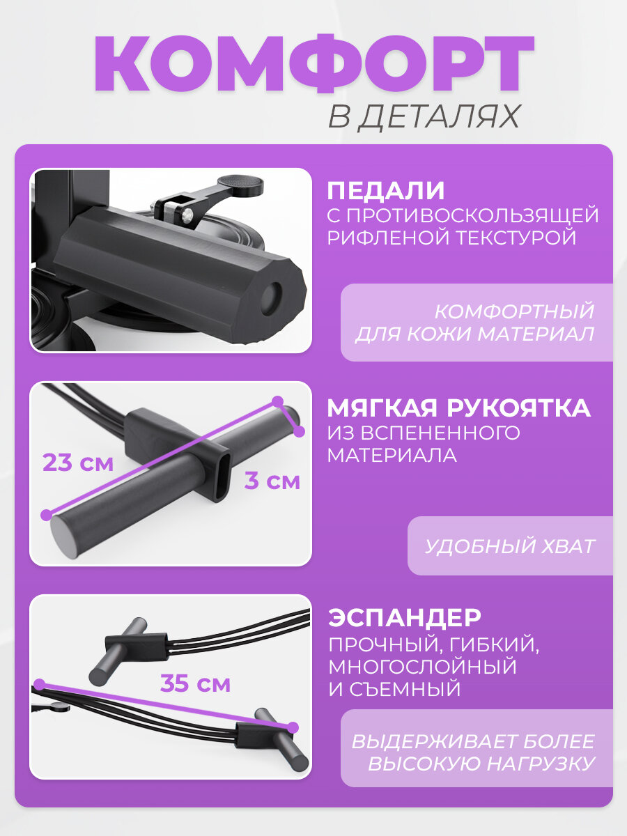 Тренажер DFC SQ-AB002B для пресса, антискользящее покрытие, до 100кг — фото 1