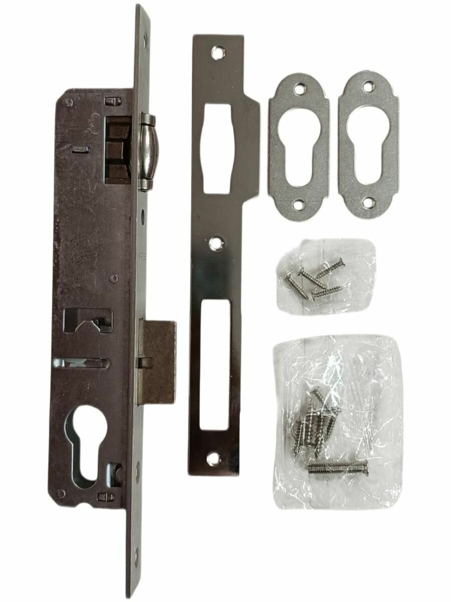 Замок Врезной ЗВ 7300-20-R-NIS Апекс б/ц.