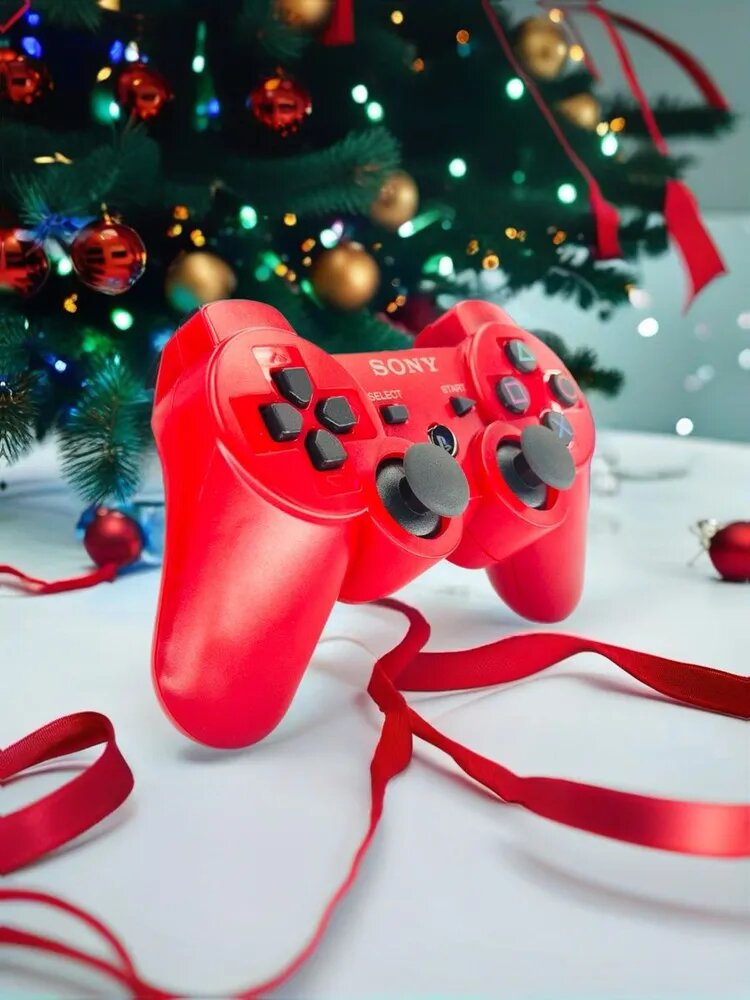 Беспроводной джойстик/геймпад для PS1/PS2/PS3/PC/Android/TV, черный — фото 1