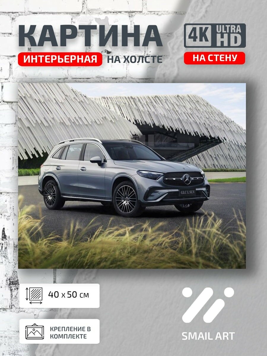 Картина на холсте интерьерная 40 на 50 на стену AMG line для студии атмосфера