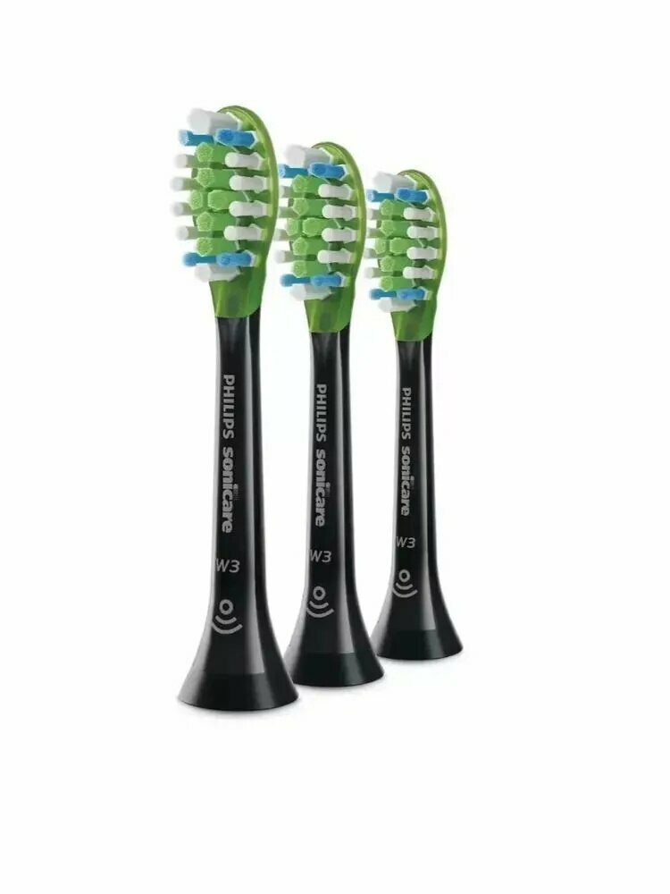 Насадки для электрической зубной щетки Philips Sonicare W3 Premium HX9063/96 черного цвета