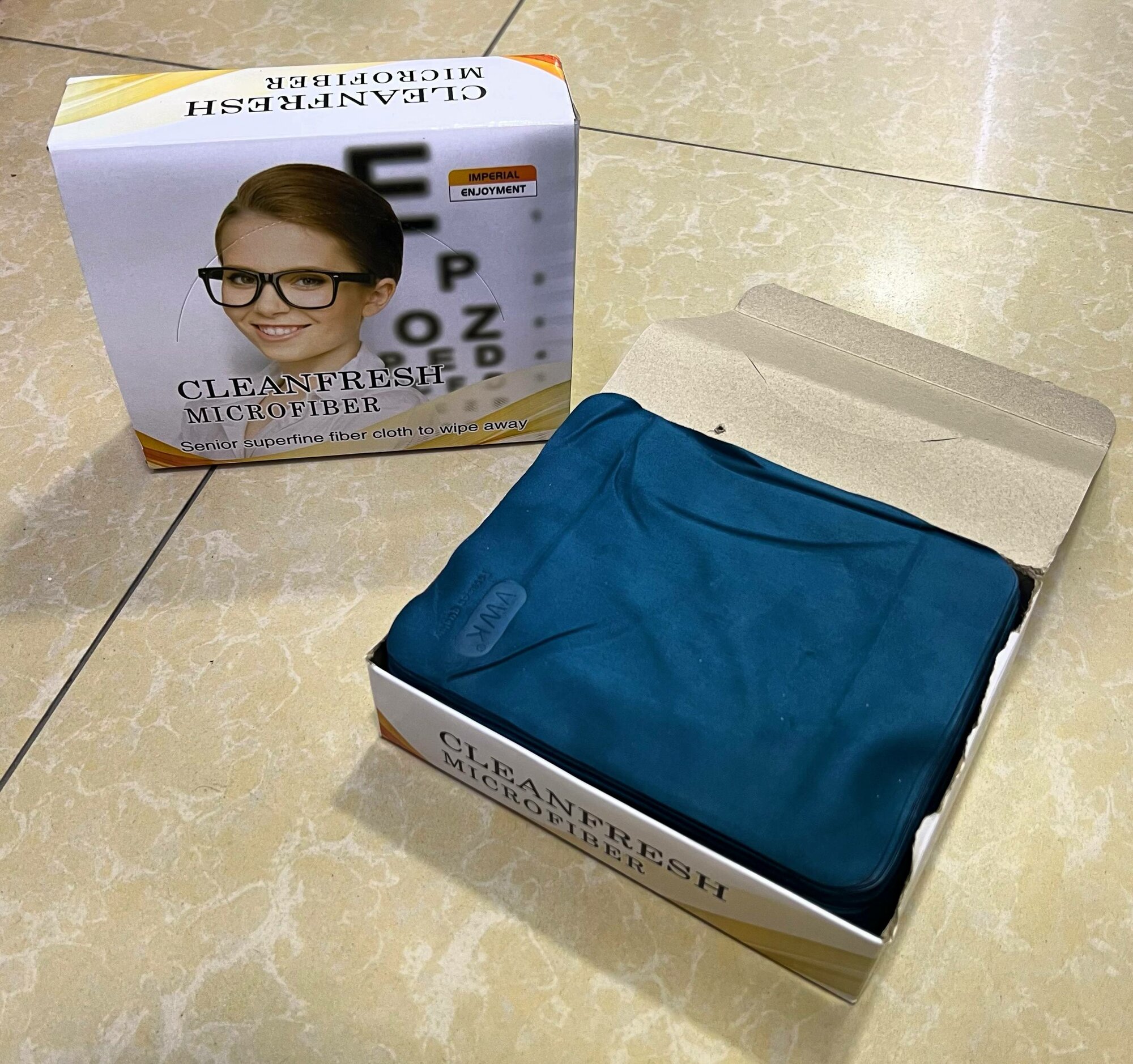 Салфетка из микрофибры Cleanfresh для очков и экранов, многоразовая