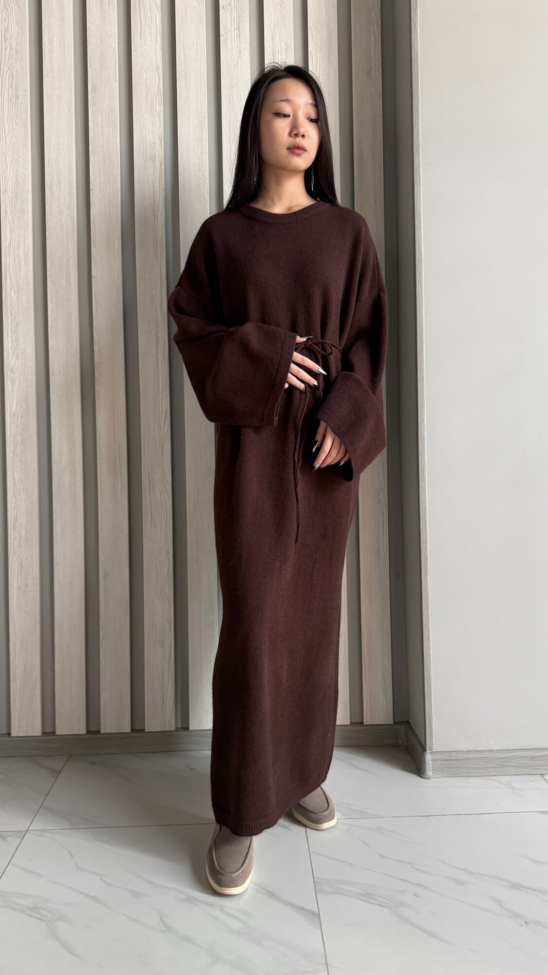 Платье Бежевый, коричневый