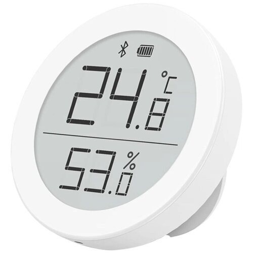 Комнатный активный датчик температуры и влажности Qingping Qingping Temp & RH Monitor M Version белый часы с термометром qingping qingping bluetooth smart alarm clock зеленый