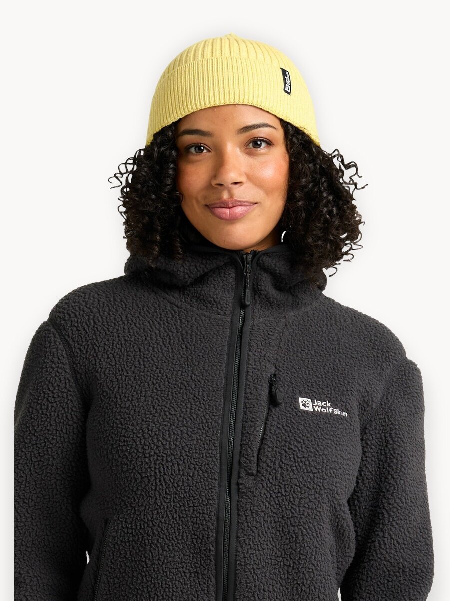 Шапка-бини Jack Wolfskin для взрослых и детей, размер OneSize, желтый